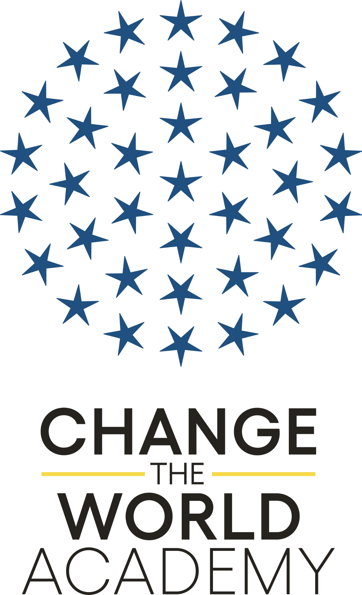 Change the World Academy vertical logo in color